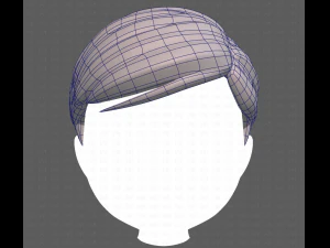 Base Hair for Boy V33 3D Model