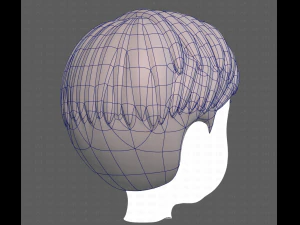 Base Hair for Boy V33 3D Model