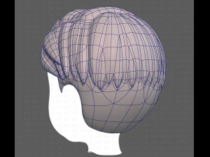 Base Hair for Boy V33 3D Model