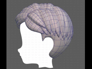 Base Hair for Boy V33 3D Model