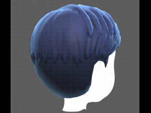 Base Hair for Boy V33 3D Model