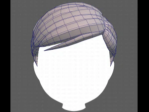Base Hair for Boy V33 3D Model