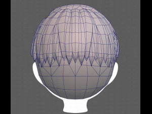 Base Hair for Boy V33 3D Model