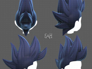 База для волос для мальчика V34 3D Модель