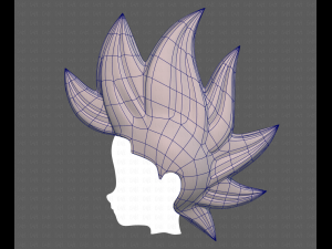 Base Hair for Boy V34 3D Model
