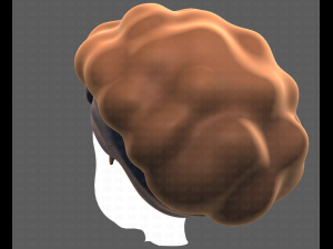 Base Hair for girl V35 Modelo 3D
