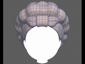 Base Hair for girl V35 Modelo 3D