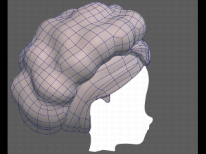 Base Hair for girl V35 Modelo 3D
