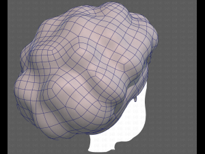 Base Hair for girl V35 Modelo 3D