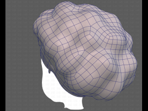 Base Hair for girl V35 Modelo 3D