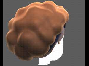 Base Hair for girl V35 Modelo 3D