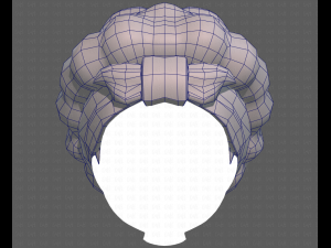 Base Hair for girl V35 Modelo 3D