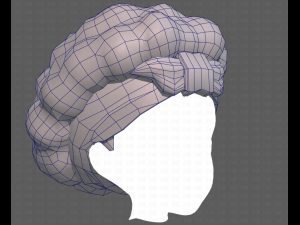 Base Hair for girl V35 Modelo 3D