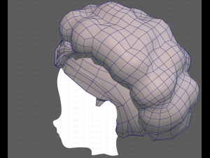 Base Hair for girl V35 Modelo 3D