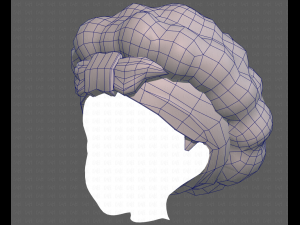 Base Hair for girl V35 Modelo 3D