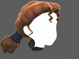 Base Hair for girl V36 Modèle 3D