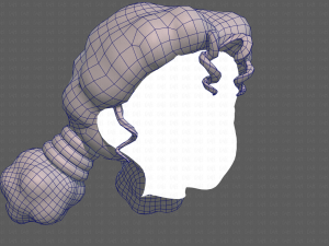 Base Hair for girl V36 Modèle 3D