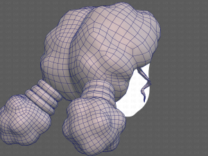 Base Hair for girl V36 Modèle 3D