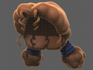 Base Hair for girl V36 Modèle 3D