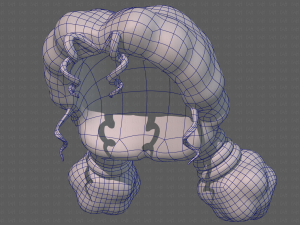 Base Hair for girl V36 Modèle 3D
