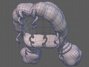 Base Hair for girl V36 Modèle 3D