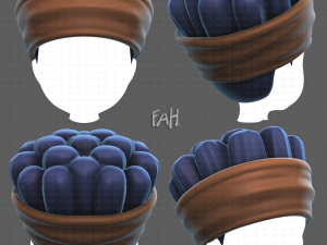 Base Hair for Boy V35 Model 3D