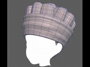 Base Hair for Boy V35 3D Model