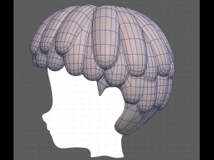 Base Hair for Boy V36 3D Model