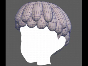 Base Hair for Boy V36 3D Model