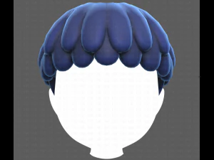Base Hair for Boy V36 3D Model