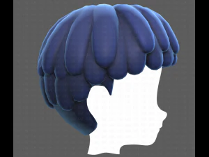Base Hair for Boy V36 3D Model