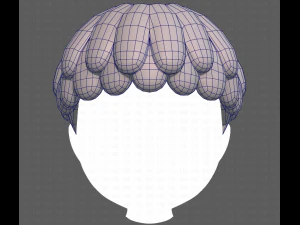Base Hair for Boy V36 3D Model