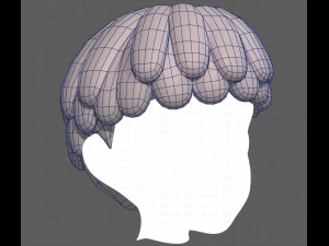 Base Hair for Boy V36 3D Model