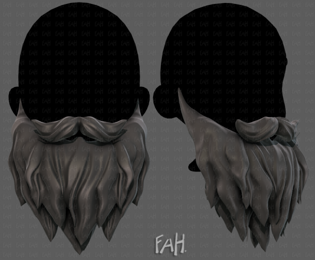 Beard V30 Modelo 3D .c4d .max .obj .3ds .fbx .stl .blend 