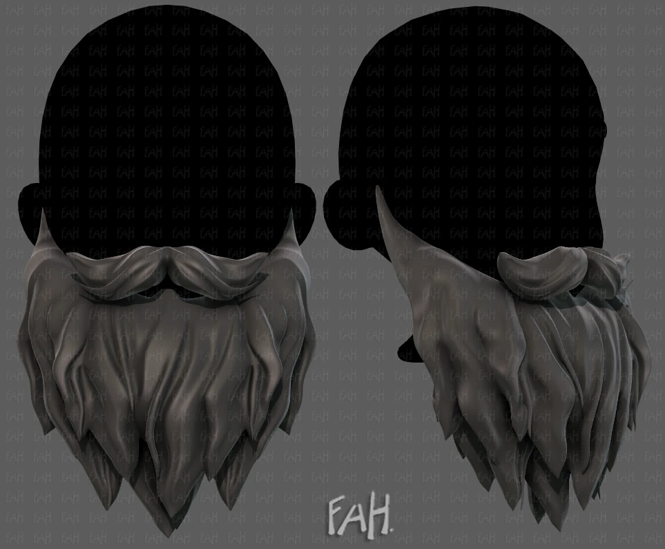 Barbe V30 Modèle 3D .c4d .max .obj .3ds .fbx .stl .blend 
