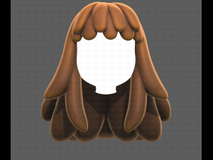 Base Hair for girl V37 3Dモデル