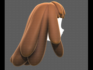 Base Hair for girl V37 3Dモデル
