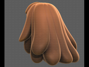 Base Hair for girl V37 3Dモデル