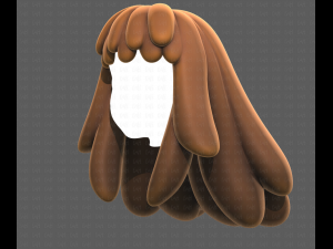 Base Hair for girl V37 3Dモデル