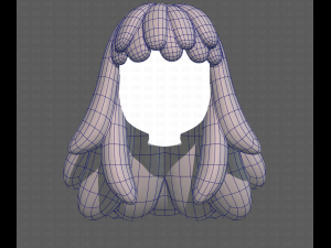 Base Hair for girl V37 3Dモデル
