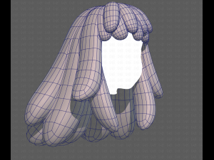 Base Hair for girl V37 3Dモデル