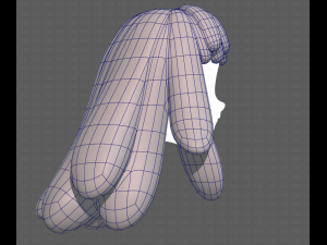 Base Hair for girl V37 3Dモデル