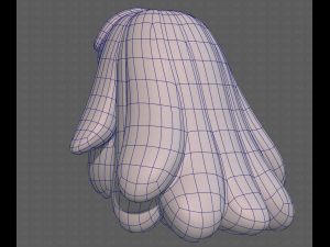 Base Hair for girl V37 3Dモデル