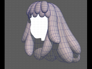 Base Hair for girl V37 3Dモデル