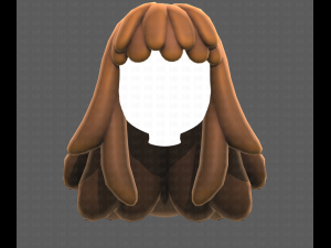 Base Hair for girl V37 3Dモデル