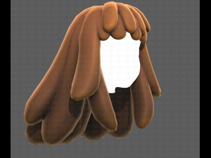 Base Hair for girl V37 3Dモデル