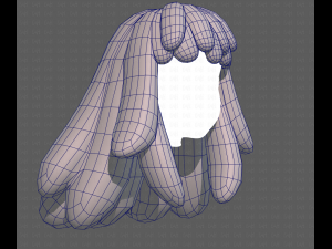 Base Hair for girl V37 3Dモデル