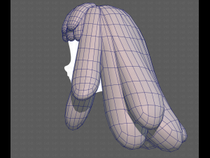 Base Hair for girl V37 3Dモデル