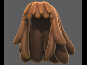 Base Hair for girl V37 3Dモデル