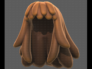 Base Hair for girl V37 3Dモデル